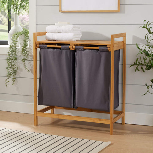 Panier à Linge Walton en Bambou Naturel – Élégant & Écologique