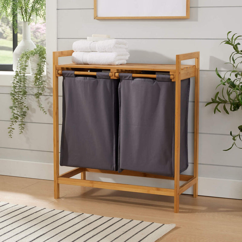 Panier à Linge Walton en Bambou Naturel – Élégant & Écologique