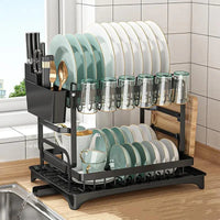 Égouttoir de Cuisine en Acier Inoxydable XXL – Séchage Rapide 1