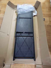 Étagère de Rangement Pliable en Métal – 4 Niveaux Robustes avec Roulettes 5