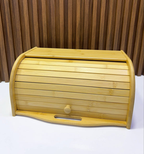 Boîte à Pain Bambou – Design Naturel & Couvercle Coulissant
