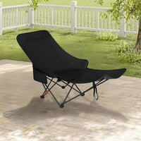 Chaise Longue Pliante de Camping avec Repose-Pieds – Fauteuil Relax Inclinable Portable pour Camping, Jardin, Terrasse, Pêche & Plage 3
