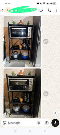 Étagère de Rangement Pliable en Métal – 4 Niveaux Robustes avec Roulettes 3