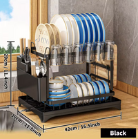 Égouttoir de Cuisine en Acier Inoxydable XXL – Séchage Rapide 2